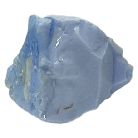 Satin Blue Pink Infused Art Glass Cullet Glowing Manganese Slag Glass #5GM38 - Picture 3 of 8